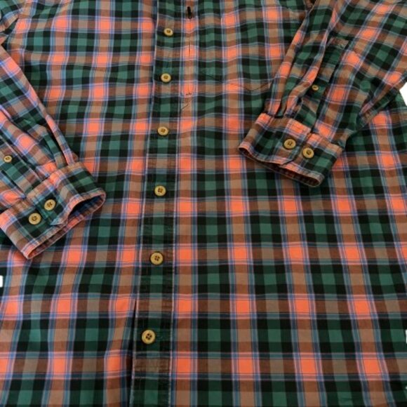 Duluth Men's XL Tall  Slim Fit Untucked Long Sleeve Button Down Plaid Shirt - Picture 2 of 7